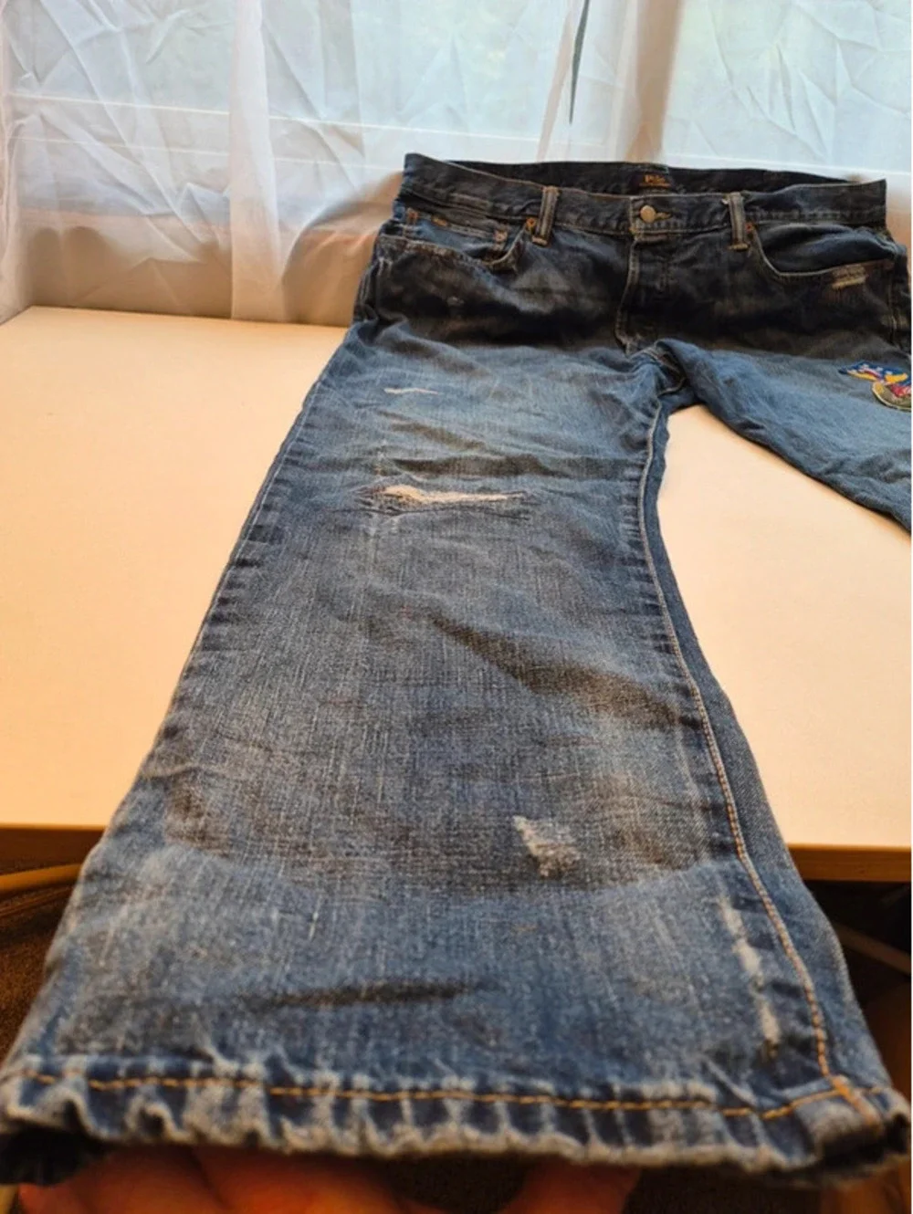 Distressed Ralph Lauren Polo Men's Jeans SWEET